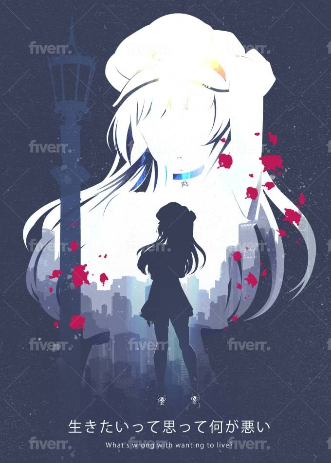 Make anime posters for you and ready to be printed by Izzulakromi